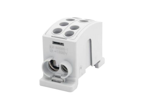 Zacisk odgałęźny HLK 125A-2 (1x35,1x25 / 1x35,1x25) Al/Cu - szary