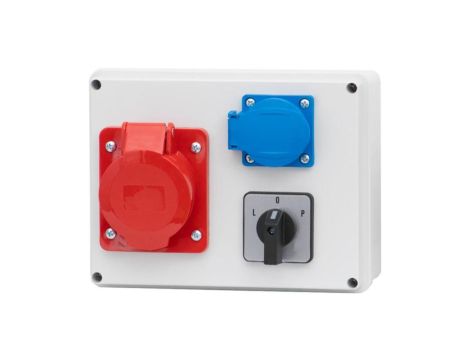 Rozdzielnica R-190 - gniazda 16A 5p, 230V, L/P(16A)