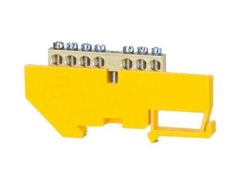 Listwa ochronna 7-modułowa 7x16mm2 wysoka podstawa - żółta