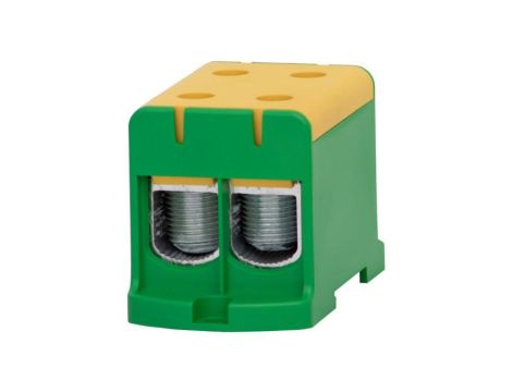 Złączka szynowa ZU 1-torowa (2x150/2x150mm2) Al/Cu - żółto/zielona