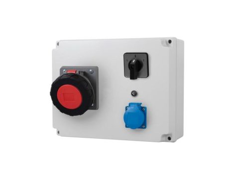 Rozdzielnica R-310 - gniazda 63A 5p, 230V, L/P(63A) z bezpiecznikiem