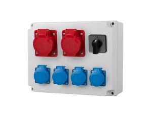 Rozdzielnica R-310 - gniazda 2x32A 5p, 4x230V, 0/1(32A)
