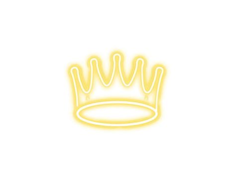 Neon PLEXI LED KORONA ciepła biała NNE12 Neolia