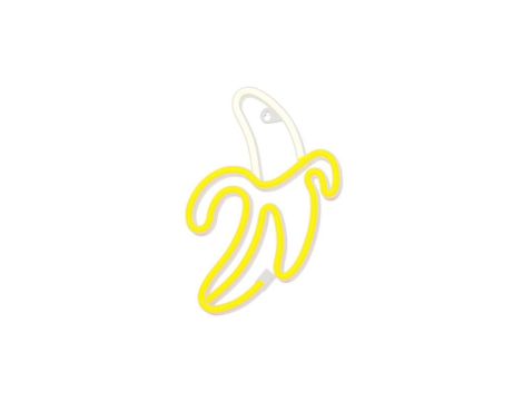 Neon LED BANAN biały żółty Bat + USB FLNE10 Forever Light