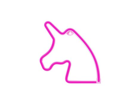 Neon LED JEDNOROŻEC różowy Bat + USB FLNEO1 Forever Light