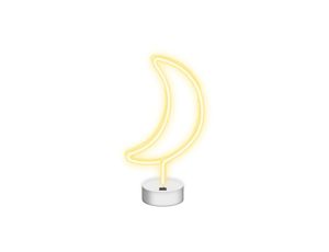 Neon na podstawce LED KSIĘŻYC biały NNE06 Neolia