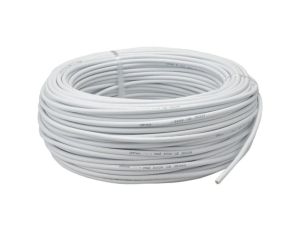 Przewód prądowy H03VV-F / OMY 300V 3x1 biały linka Elektrokabel