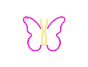 Neon LED MOTYL róż NNE03 Neolia