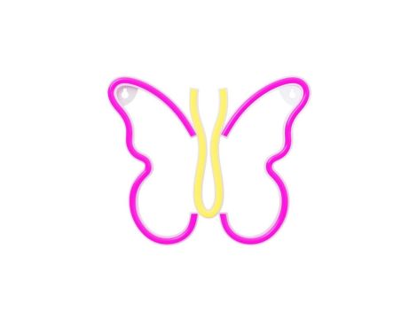 Neon LED MOTYL róż NNE03 Neolia