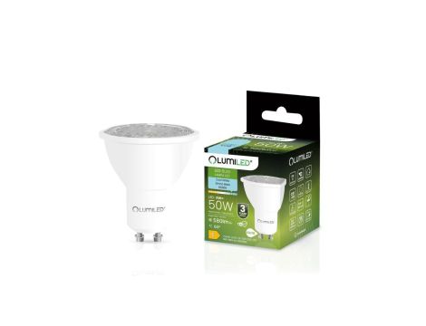 Żarówka LED GU10 6W = 50W 580lm 6500K Zimna Regulowana 24 36 60 LUMILED