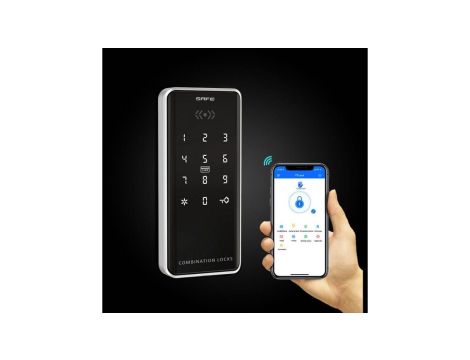 Elektroniczny zamek do szafek SmartLock RC CABINE 2 (13,56Mhz Mifare, kod PIN, Bluetooth)