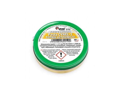 CYNEL UNIPRESS PASTA-CYNEL-1 40G Topnik lutowniczy PROFESSIONAL