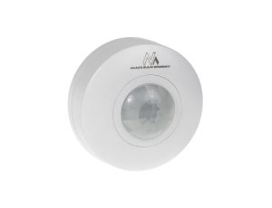 Czujnik ruchu PIR Maclean, zasięg 6m, sufitowy, max. obciążenie 1200W, IP20, MCE314 W