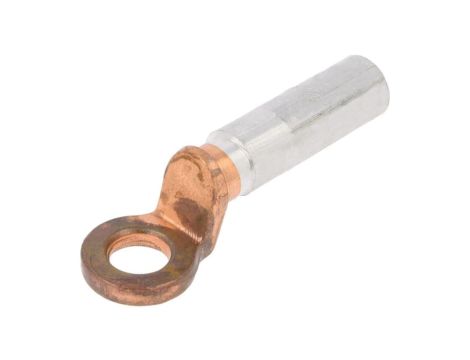 BM70001 Końcówka oczkowa o otworze M12, przekroju przewodu 25mm, zaciskana na przewód