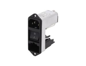 CD44.1101.151Złącze zasilające AC gniazdo męskie 6A 250VAC IEC 60320 CD