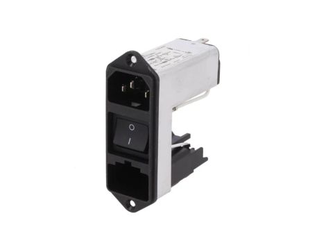 CD44.1101.151Złącze zasilające AC gniazdo męskie 6A 250VAC IEC 60320 CD