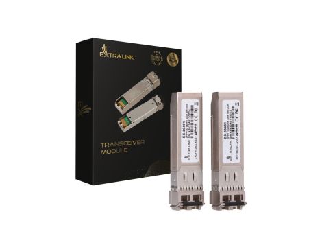 Moduł SFP+ 10Gbps, 850nm, 300m, multi mode Extralink SFP+ 10G 2-pack