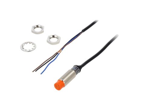 PR12-4DP Czujnik indukcyjny o zasięgu 0...4mm, PNP / NO, 10...30VDC, M12, IP67