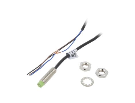 PR08-2DN Czujnik indukcyjny o zasięgu 0...2mm, NPN / NO, 10...30VDC, M8, IP67, 200mA