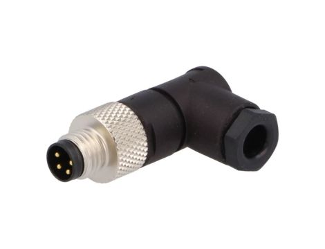 Złącze M8 męskie PIN: 4 kątowe 90 RSMCW4