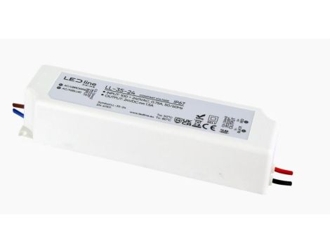 Zasilacz do taśm LED line PRIME 35- 24 wodoszczelny IP67 24V 35W 5 lat gwar.