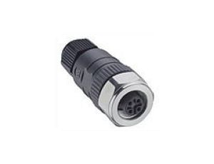 Złącze do samokonfekcjonowania M12 żeńskie proste 8-pinowe z nakrętką RKCN 8/9