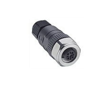 Złącze do samokonfekcjonowania M12 żeńskie proste 8-pinowe z nakrętką RKCN 8/9