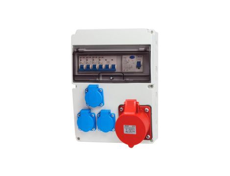 Rozdzielnica stacjonarna 11M 16A/5P 3x230 + zabezpieczenia RSW013FC013