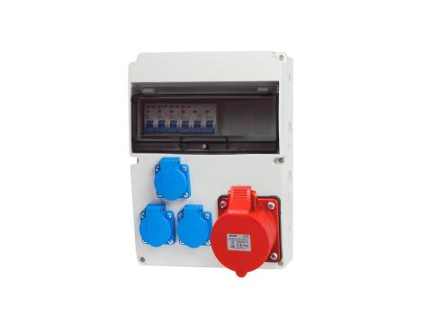 Rozdzielnica stacjonarna 11M 16A/5P 3x230V +zabezpieczenia RSW013C013