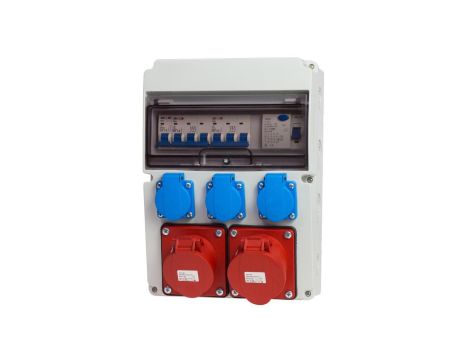 Rozdzielnica stacjonarna 11M 32A/5P 16A/5P 3x230V + zabezp. RSW113FC111