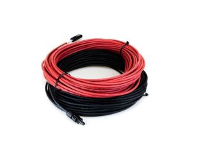 SET 6mm2 Kabel fotowoltaiczny Czerwony Czarny MC4 + WTYCZKA PV 15M