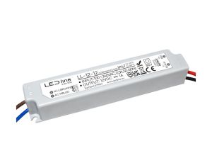 Zasilacz do taśm LED line PRIME 12-12 wodoszczelny IP67 12V 12W 5 lat gwar.