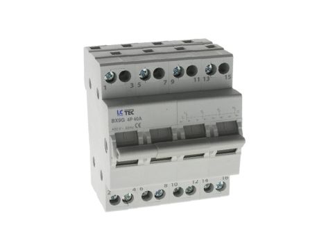 Przełącznik modułowy sieć-agregat agregat-sieć 1-0-2 I-0-II 4P 40A 400V BX9G