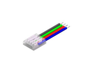 Złącze do taśmy LED - MC - RGB 10mm - SMD - jednostronne z przewodem - ED00033896
