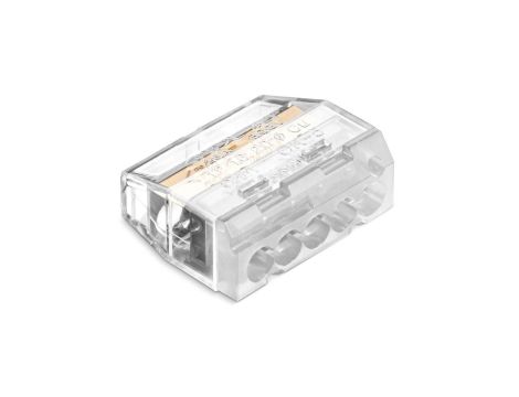 Szybkozłączka SCP5 IDEALNA wtykowa do drutów i wielodrutów 5-torowa 4mm 24A 450V 88000002S /50szt./