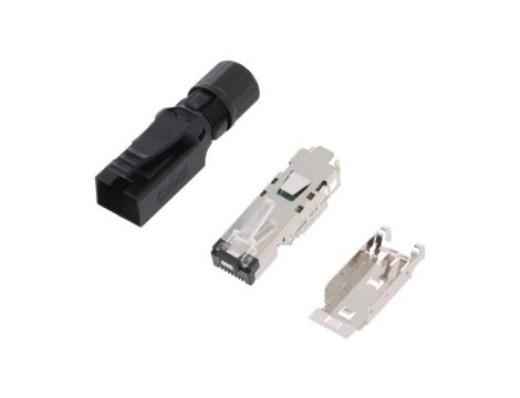Wtyk RJ45 PIN 4, Kat 5 ekranowane, 8p4c, średnica zew. 4,59mm 7000-74001-0000000