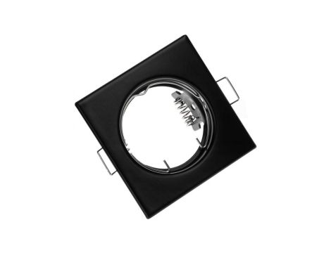 Oprawa HALOGENOWA Podtynkowa Stała Kwadrat PAVO Czarna Blacha MR16 GU10