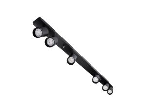 Lampa sufitowa QUALIS SPOT Reflektor Oprawa Halogenowa 6xGU10 Czarna