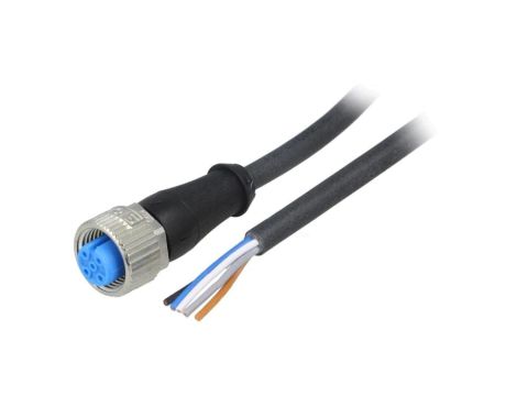 YF2A15-100UB5XLEAX Przewód przyłączeniowy M12 P5,wtyk prosty o długości 10m 125VAC 4A