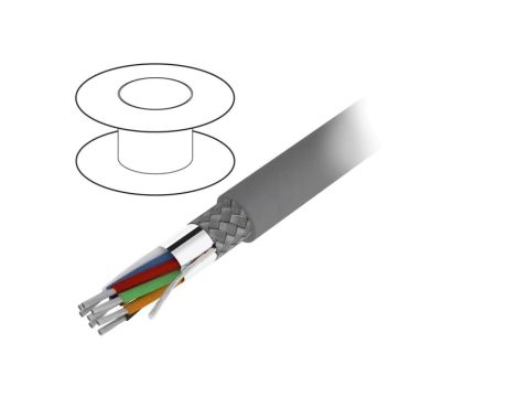 3231-SL005 Przewód na rolce 30,5m Alpha Essential 2x20AWG PVC ciemnoszary 600V