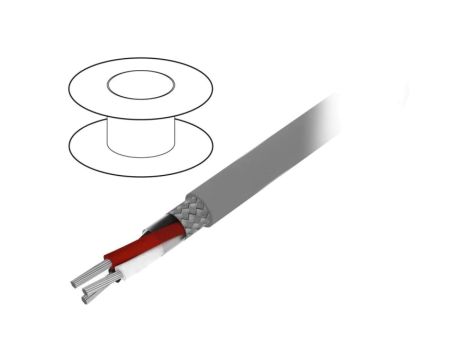 3303-SL005 Przewód na rolce 30,5m Alpha Essential 3x28AWG PVC ciemnoszary 600V