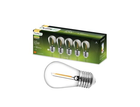 5-PAK Żarówka LED E27 ST14 1W = 10W 2700K Ciepła 100lm Filament do Girlandy LUMILED