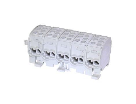 Blok rozdzielczy-odgałęźny Al/Cu SCB 35-5X (80250) SIMBLOCK pięciobiegunowy 35mm2 szary 81507002