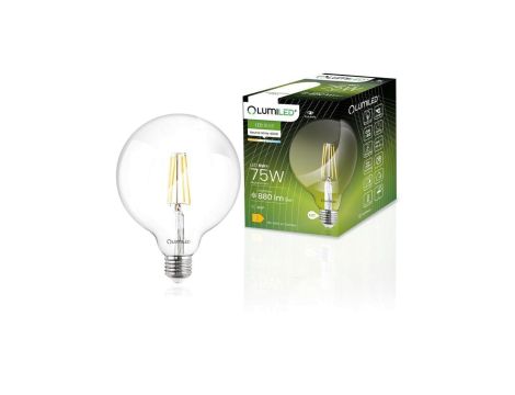 Żarówka LED E27 G95 8W = 75W 4000K Neutralna Globe Filament LUMILED