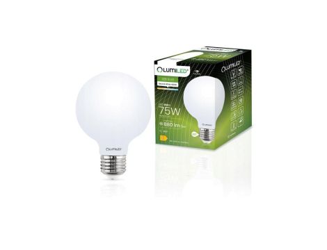 Żarówka LED E27 G95 8W = 75W 4000K Neutralna Globe Mleczny Filament LUMILED