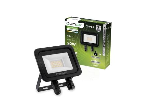 Naświetlacz LED ZUME 20W 2200lm 4000K IP65 Czarny Advanced Lighting Series LUMILED
