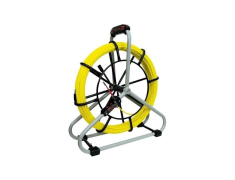 Włókno szklane do przeciągania kabli fi: 6mm (+/- 1mm) 50m Komplet ze stojakiem