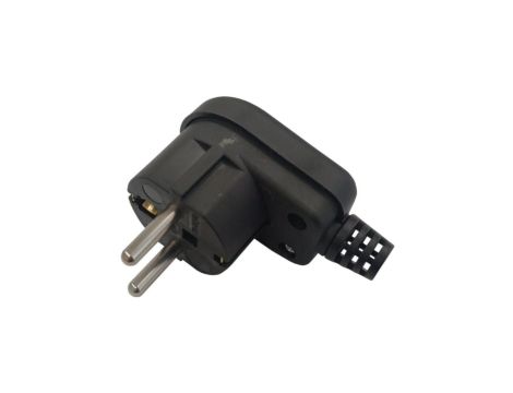 Wtyczka kątowa 2P+Z unischuko IP20 250V~ 16 A czarna 24031