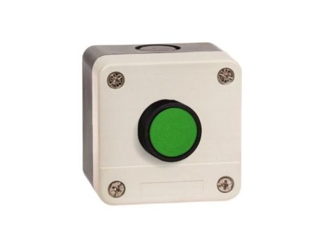 Kaseta sterownicza z przyciskiem awaryjnym grzybkowym IP65, kolor biały AD