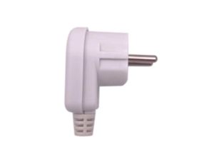 Wtyczka kątowa 2P+Z unischuko IP20 250V~ 16 A biała 24030